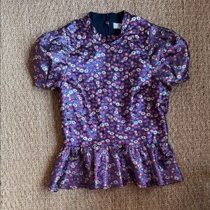 Sea NY Floral Peplum Top